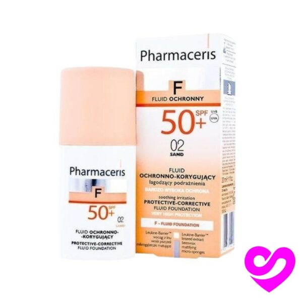 PHARMACERIS FOND DE TEINT FLUIDE SPF50+ TEINTE 02