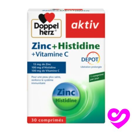 Aktiv Zinc + Histidine + Vitamine C 30 Comprimés