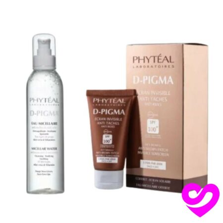 Phyteal Dpigma Ecran Invisible Spf100+ 50ML + Dpigma Eau Micellaire A L'Aloe Vera 250Ml Offerte