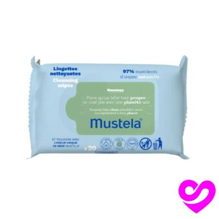 Mustela Lingettes Nettoyants A L'Avocat Bio 60 Lingettes