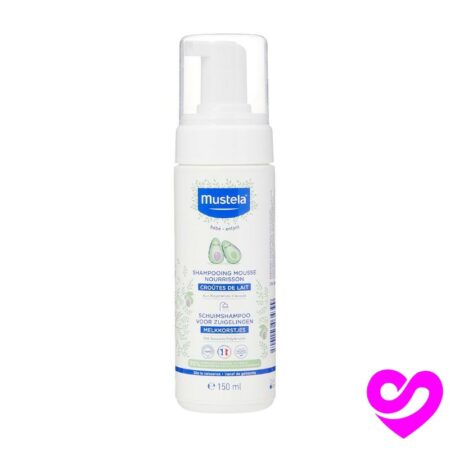 Mustela Shampooing Mousse Nourrissant Croute de Lait 150Ml