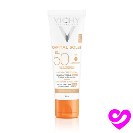 Vichy Capital Soleil Soin Anti Taches Teinte 3En1 Spf50+, 50Ml