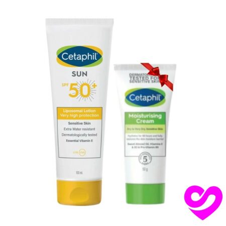 Pack Cetaphil - Écran Solaire Liposomal SPF 50+, 100 ml + Crème Hydratante, 50 g Offerte