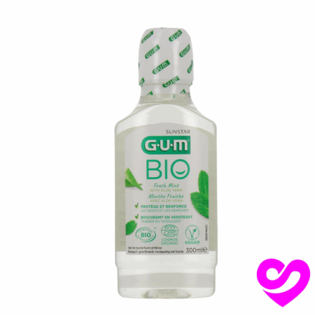 GUM BIO BAIN DE BOUCHE MENTHE FRAICHE AVEC ALOE VERA 300ML