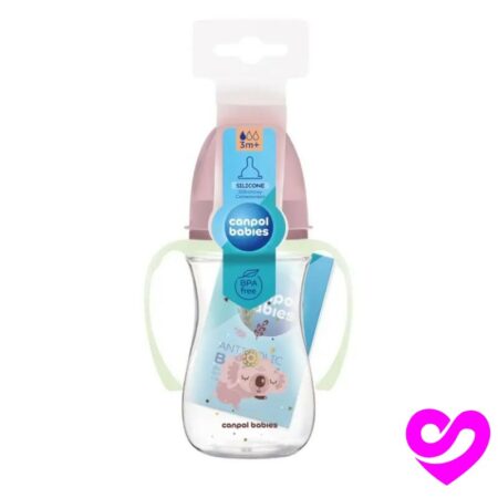 Biberon Col Large Polypropylène Sleepy Koala Rose-35/238_pin 240ml