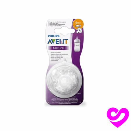 AVENT TETINES NATURAL 6M+ SCF044/27